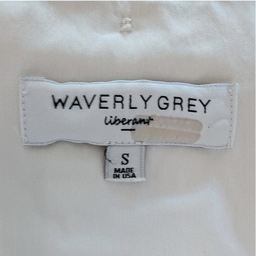 Like New White Waverly Grey Shorty Dress Sz S - Picture 3 of 6